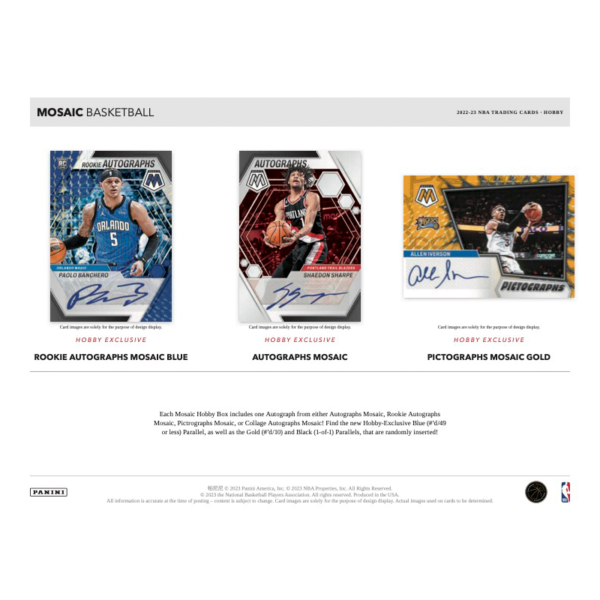 2022_23PaniniMosaicBasketballHobbyBox_3_79f2e7f0-f7e0-410c-b343-44ead8771b0b 2022/23 Panini Mosaic Basketball Hobby 12 Box Case