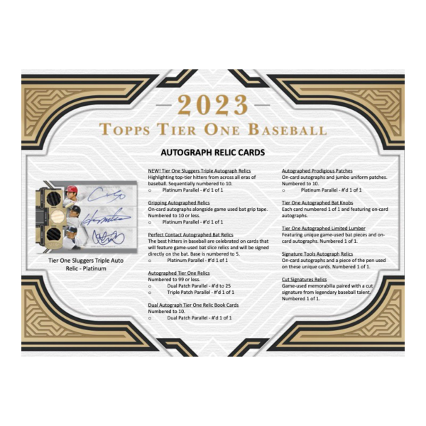 2023TOPPSTIERONEBASEBALLHOBBYBOX_4_9ed24b9b-4d77-47ce-87f2-35b3b3ffa4ec 2023 Topps Tier One Baseball Hobby 12 Box Case