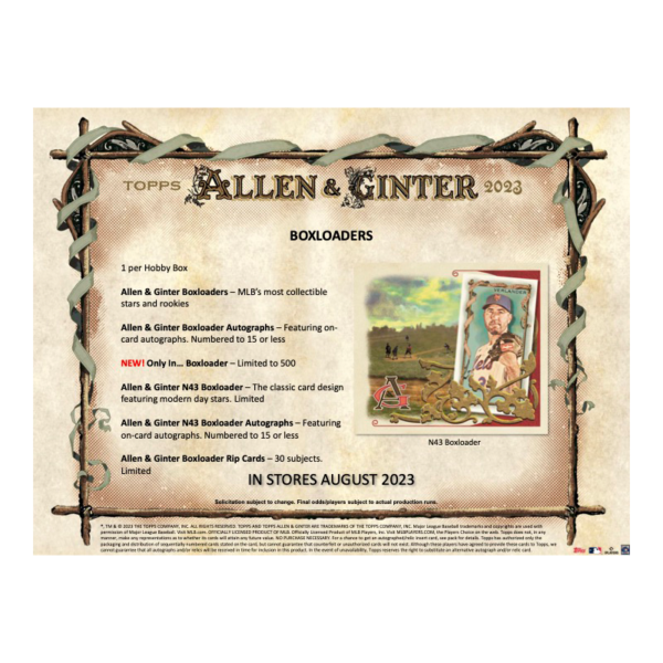 2023ToppsAllen_GinterBaseballHobbyBox_9 2023 Topps Allen & Ginter Baseball Hobby Box