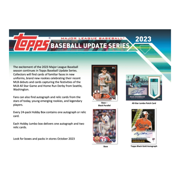 2023ToppsBaseballUpdateSeriesHobbyBox_1 2023 Topps Baseball Update Series Jumbo Box