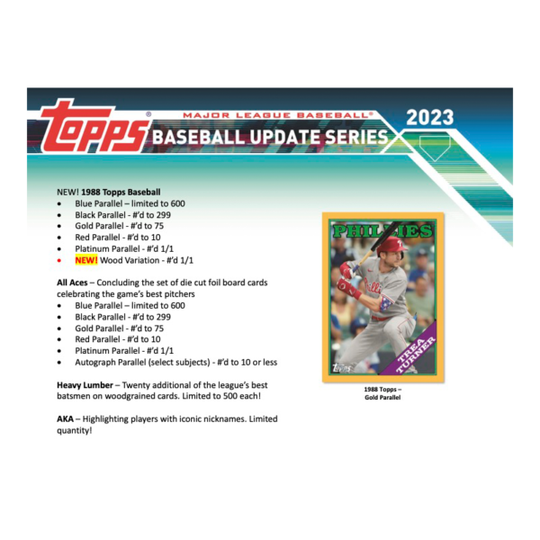 2023ToppsBaseballUpdateSeriesHobbyBox_4 2023 Topps Baseball Update Series Jumbo Box