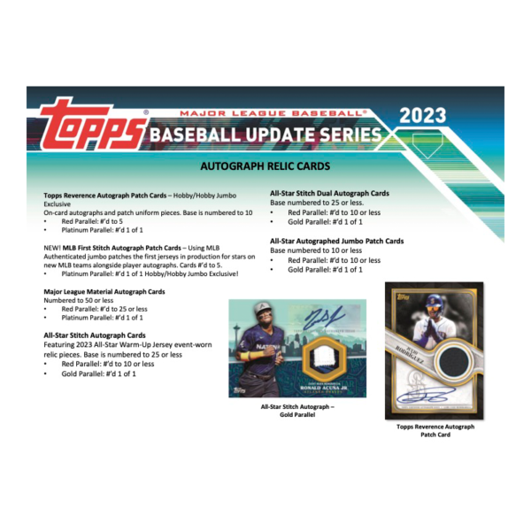 2023ToppsBaseballUpdateSeriesHobbyBox_6 2023 Topps Baseball Update Series Jumbo Box