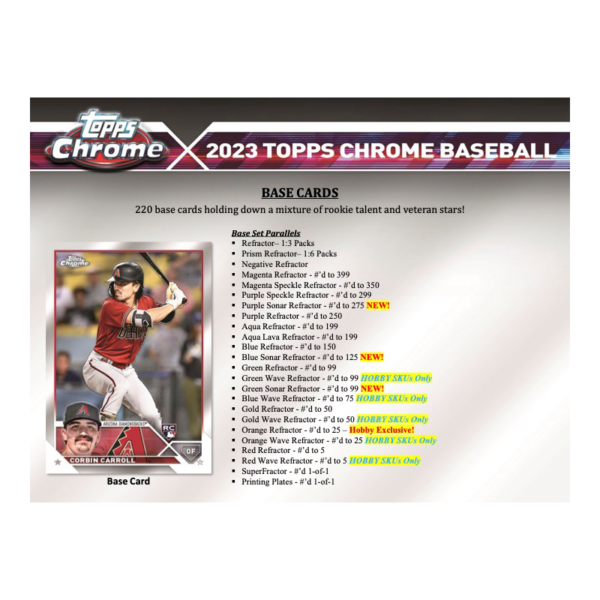 2023ToppsChromeBaseballHobbyBox_3_a31f2701-c7bf-4c4e-8752-485d684ac602 2023 Topps Chrome Baseball Hobby 12 Box Case