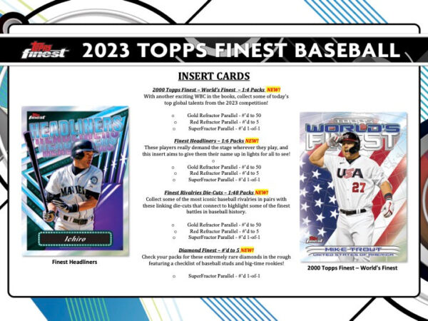 2023ToppsFinestBaseballHobbyBox4 2023 Topps Finest Baseball Hobby Box