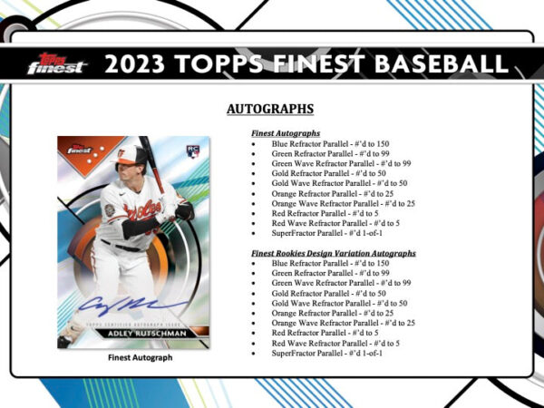 2023ToppsFinestBaseballHobbyBox5 2023 Topps Finest Baseball Hobby Box