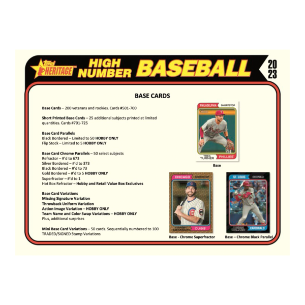 2023ToppsHeritageHighNumberBaseballHobbyBox_2 2023 Topps Heritage High Number Baseball Hobby Box
