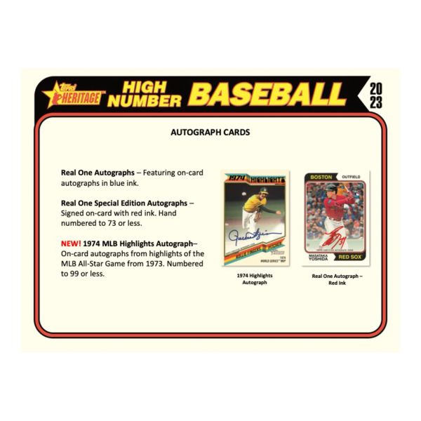 2023ToppsHeritageHighNumberBaseballHobbyBox_4 2023 Topps Heritage High Number Baseball Hobby Box