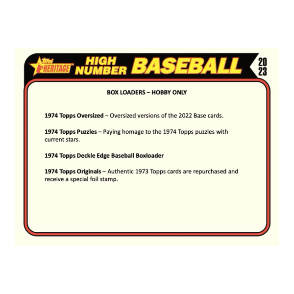 2023ToppsHeritageHighNumberBaseballHobbyBox_6 2023 Topps Heritage High Number Baseball Hobby Box