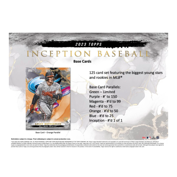 2023ToppsInceptionBaseballHobbyBox_7_3f2776f3-1222-4b18-b7bf-2340f204a69c 2023 Topps Inception Baseball Hobby 16 Box Case