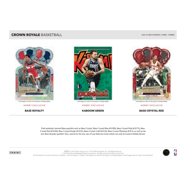 2023_24PaniniCrownRoyaleBasketballHobbyBox_3_88cae4b8-cd3e-4dfb-bee4-eecb0310a319 2023/24 Panini Crown Royale Basketball Hobby 16 Box Case