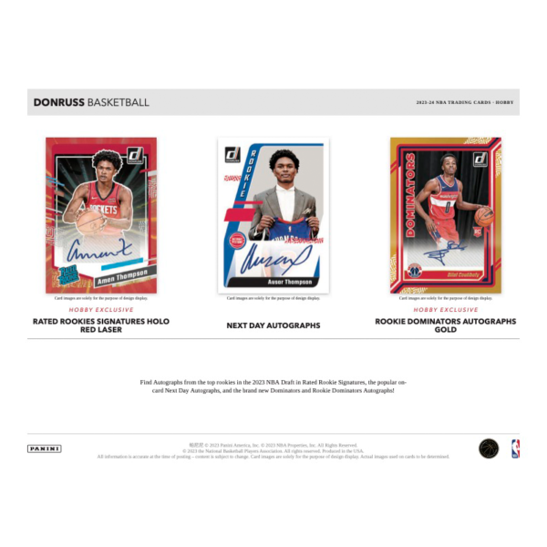 2023_24PaniniDonrussBasketballHobbyBox_2 2023/24 Panini Donruss Basketball Hobby Box