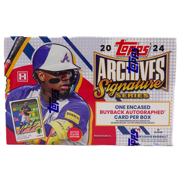 2024ToppsArchivesSignatureSeriesActivePlayerEditionBox_519064f7-440a-49a2-b4cc-b3f9307010d1 2024 Topps Archives Signature Series Active Player Edition 20 Box Case