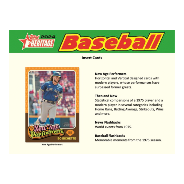 2024ToppsHeritageBaseballHobbyBox_3 2024 Topps Heritage Baseball Hobby Box