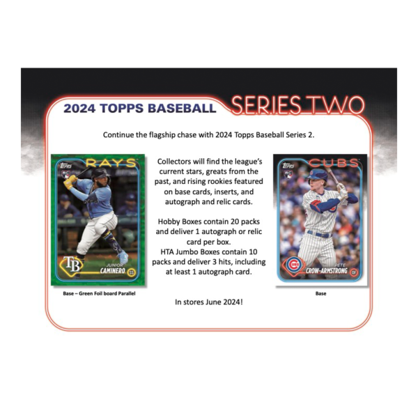 2024ToppsSeries2BaseballJumboBox_1 2024 Topps Series 2 Baseball Jumbo 6 Box Case