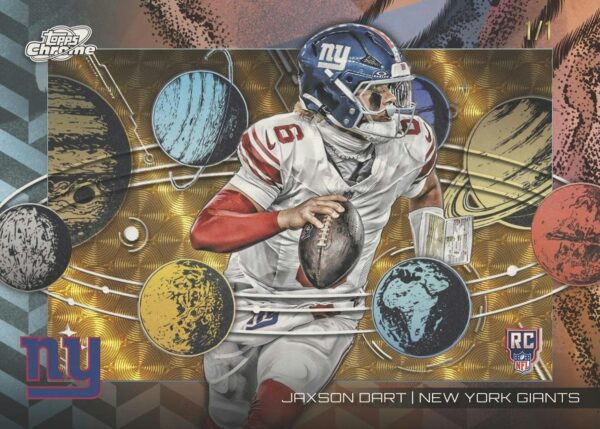 25-cosmicchrome-fb-hobby-card7 2025 Topps Cosmic Chrome Football Hobby 8-Box Case