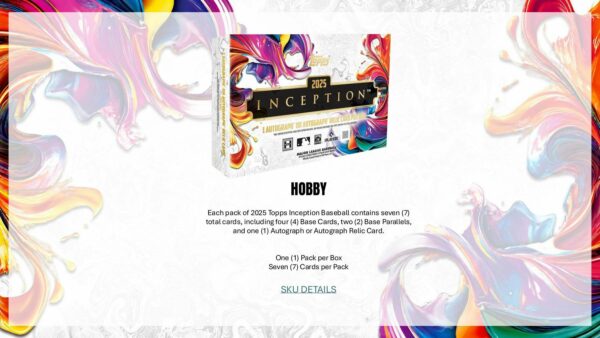 2025 Topps Inception Baseball Hobby 8-Box Case
