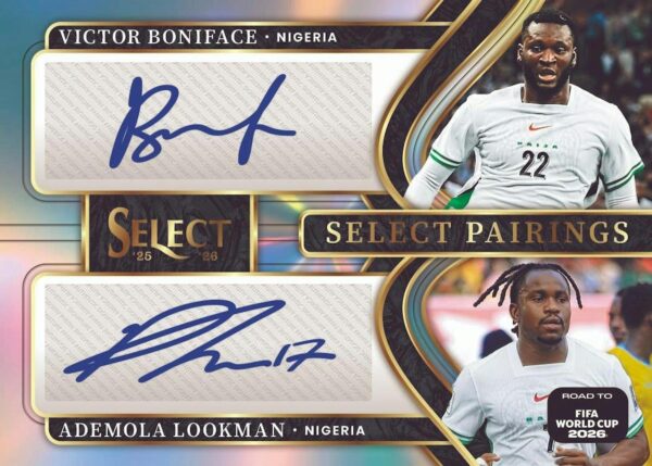 2526-select-rtfwc-hobby-card6 2025/26 Panini Select Road to FIFA World Cup Soccer Hobby 12-Box Case