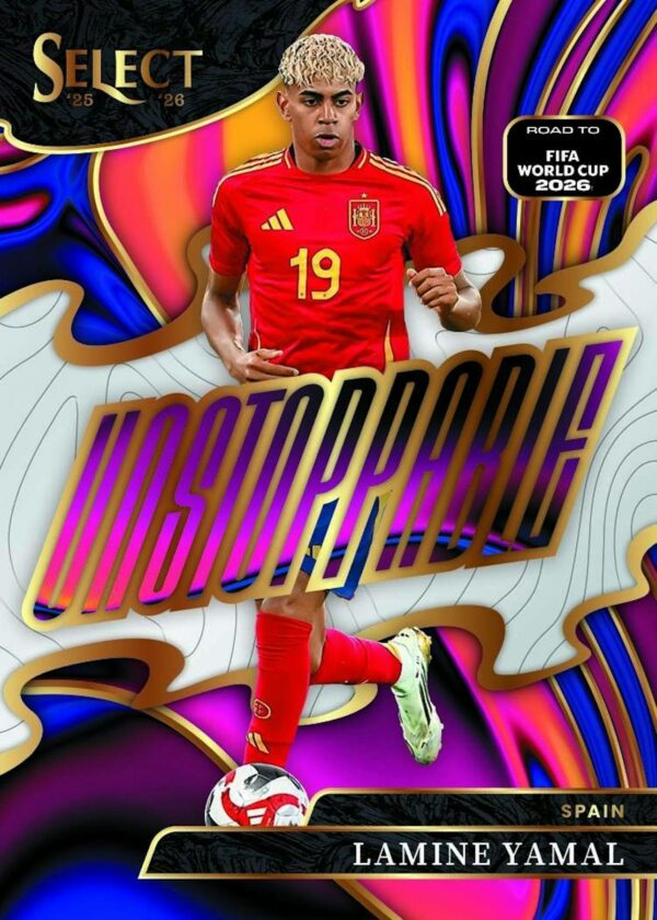 2526-select-rtfwc-hobby-card8 2025/26 Panini Select Road to FIFA World Cup Soccer Hobby 12-Box Case