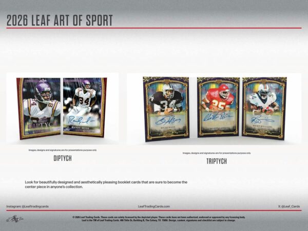 2026 Leaf Art of Sport Hobby 10-Box Case