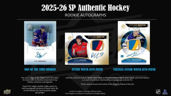 940308ss-3 2025/26 Upper Deck SP Authentic Hockey Hobby 16-Box Case