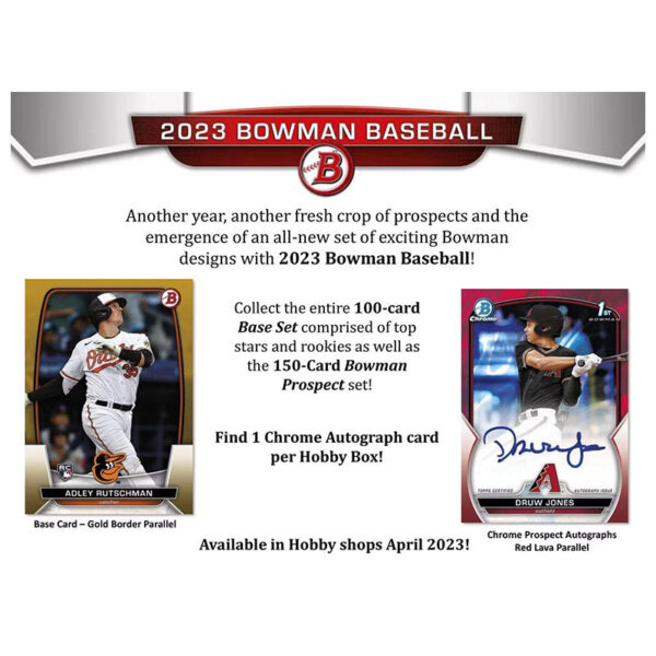 BowmanHobby1-1 2023 Bowman Baseball Hobby Box