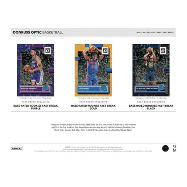 optfast3 2022/23 Panini Donruss Optic Basketball Fast Break Box