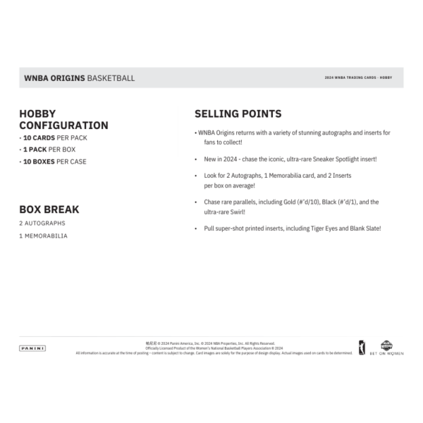 resizing_for_shopify_-_2024-10-07T184912.893_b00c3d49-c4a8-4ea0-86c1-c6af320ba881 2024 Panini Origins WNBA Basketball Hobby Box