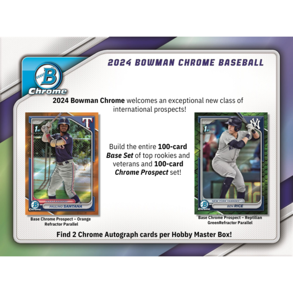 resizingforshopify-2024-08-22T153117.506 2024 Bowman Chrome Baseball Hobby Box