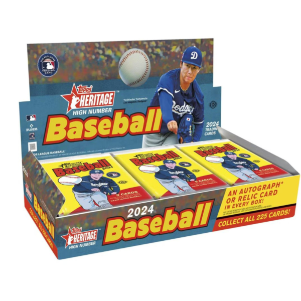 resizingforshopify-2025-03-18T125104.459 2024 Topps Heritage High Number Baseball Hobby Box