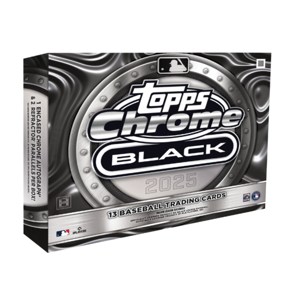 resizingforshopify-2025-04-17T134801.876 2025 Topps Chrome Black Baseball Hobby 12 Box Case