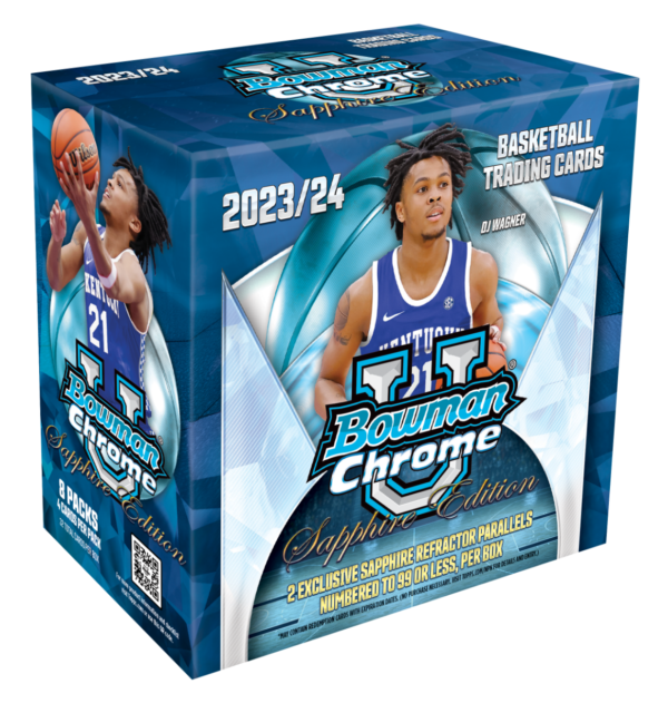 sapphirebk 2023/24 Bowman University Chrome Basketball Sapphire Edition Box