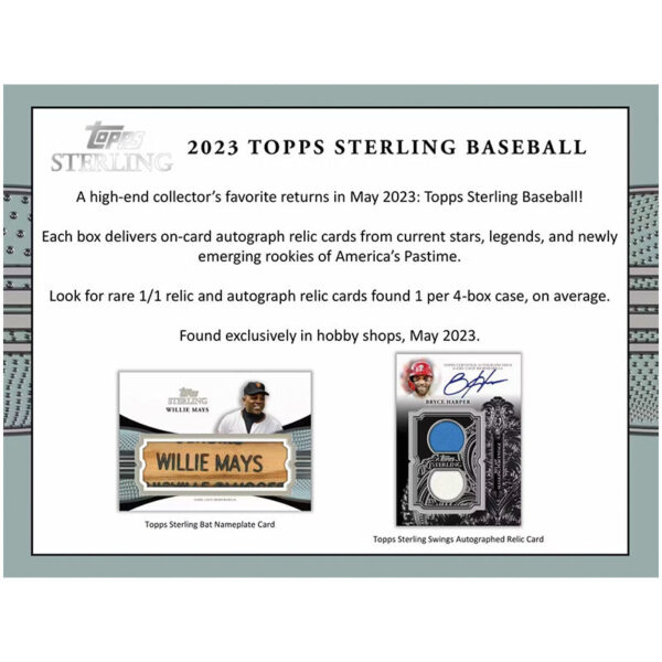 sterling1_cd7d46fb-de15-4c3c-a352-4fde0ad53262 2023 Topps Sterling Baseball Hobby 4 Box Case