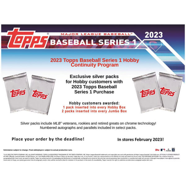 t12 2023 Topps Series 1 Baseball Hobby Box