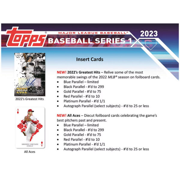 t4 2023 Topps Series 1 Baseball Hobby Box