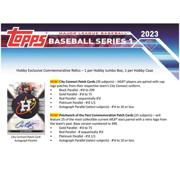 t8 2023 Topps Series 1 Baseball Hobby Box